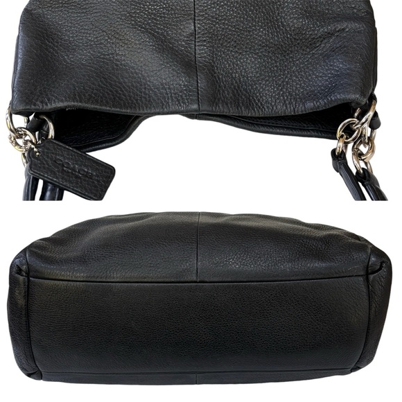 Coach Phoebe Pebbled Leather Shoulder Bag in Black F35723 - Picture 6 of 16